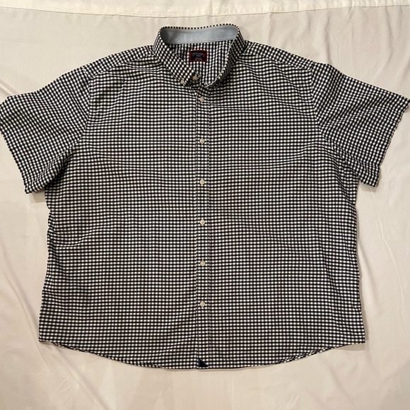UNTUCKit button up short sleeve shirt button down collar size 2X black& white - Picture 1 of 6